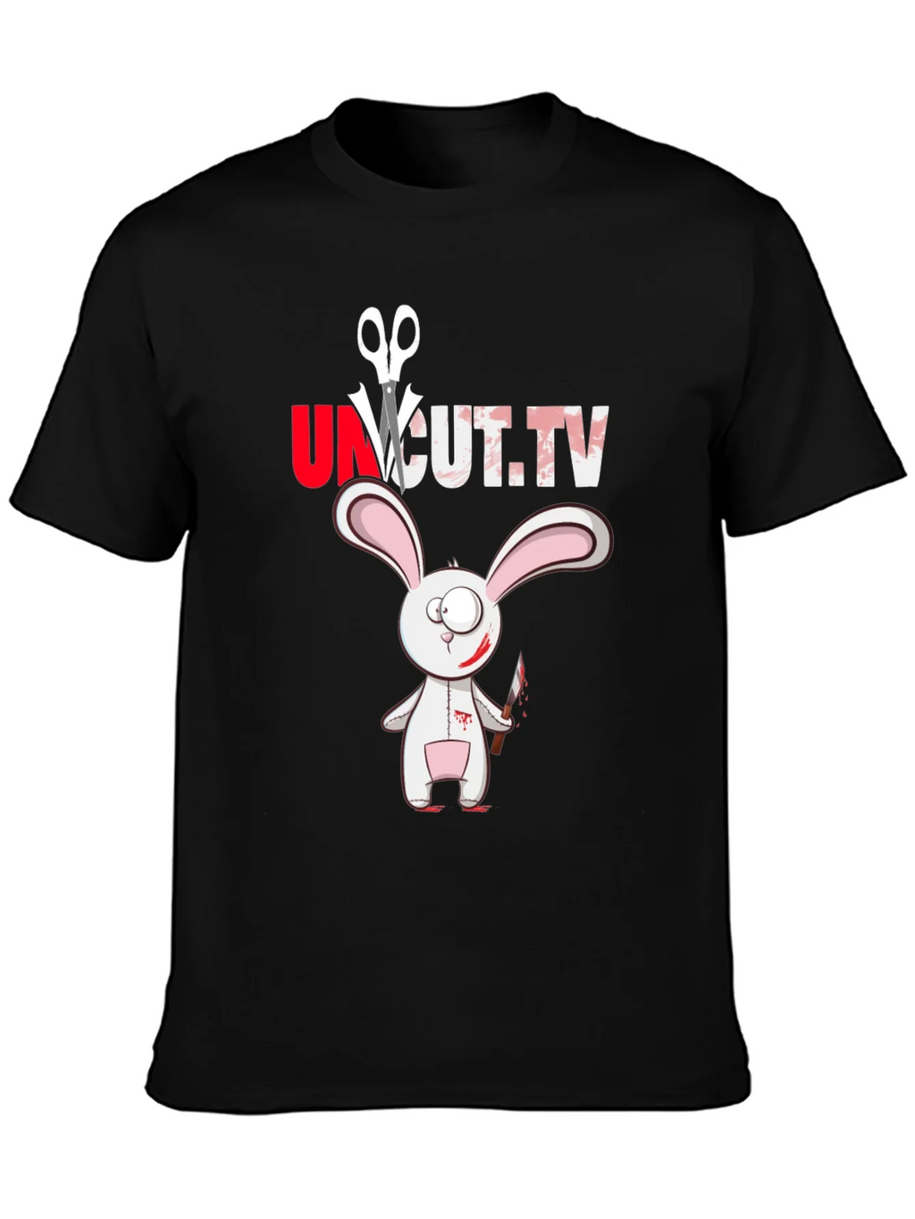Uncut TV Creepy Bunny T-Shirt product image 3
