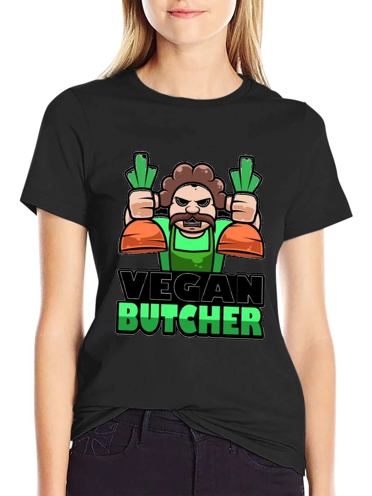 Vegan Butcher T-Shirt - Funny Graphic Tee product image 2