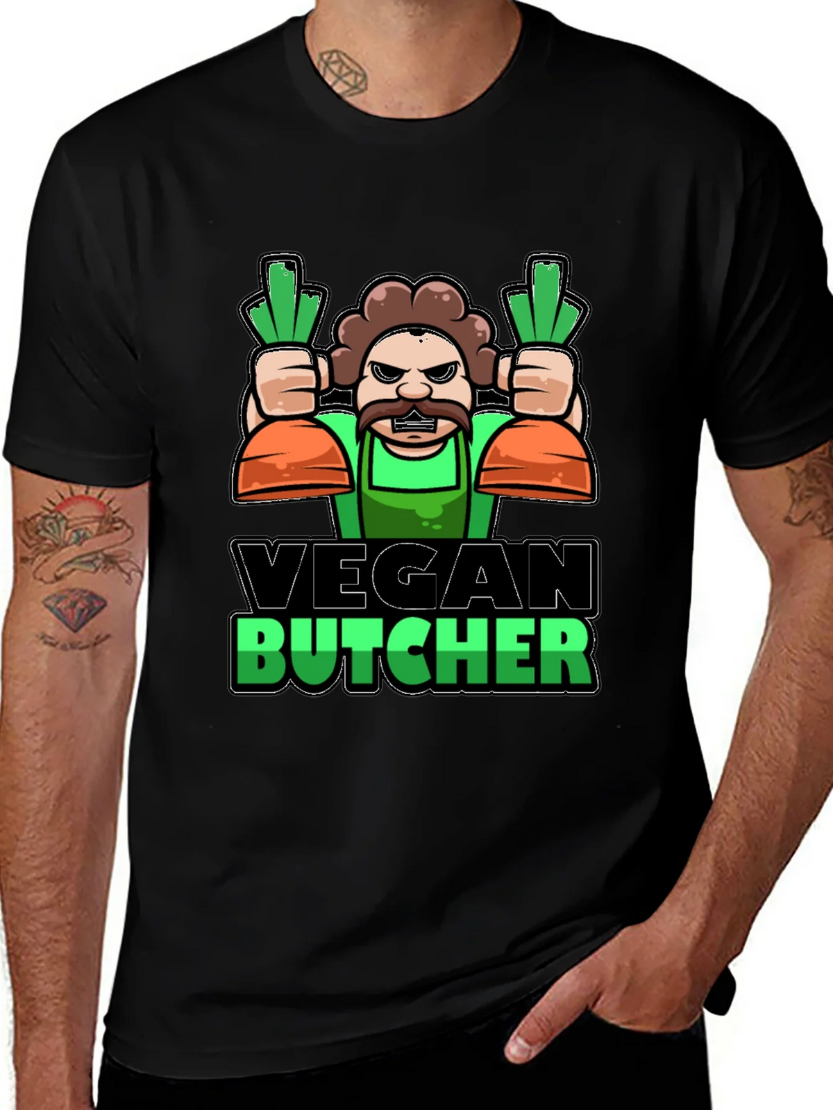 Vegan Butcher T-Shirt - Funny Graphic Tee product image 1