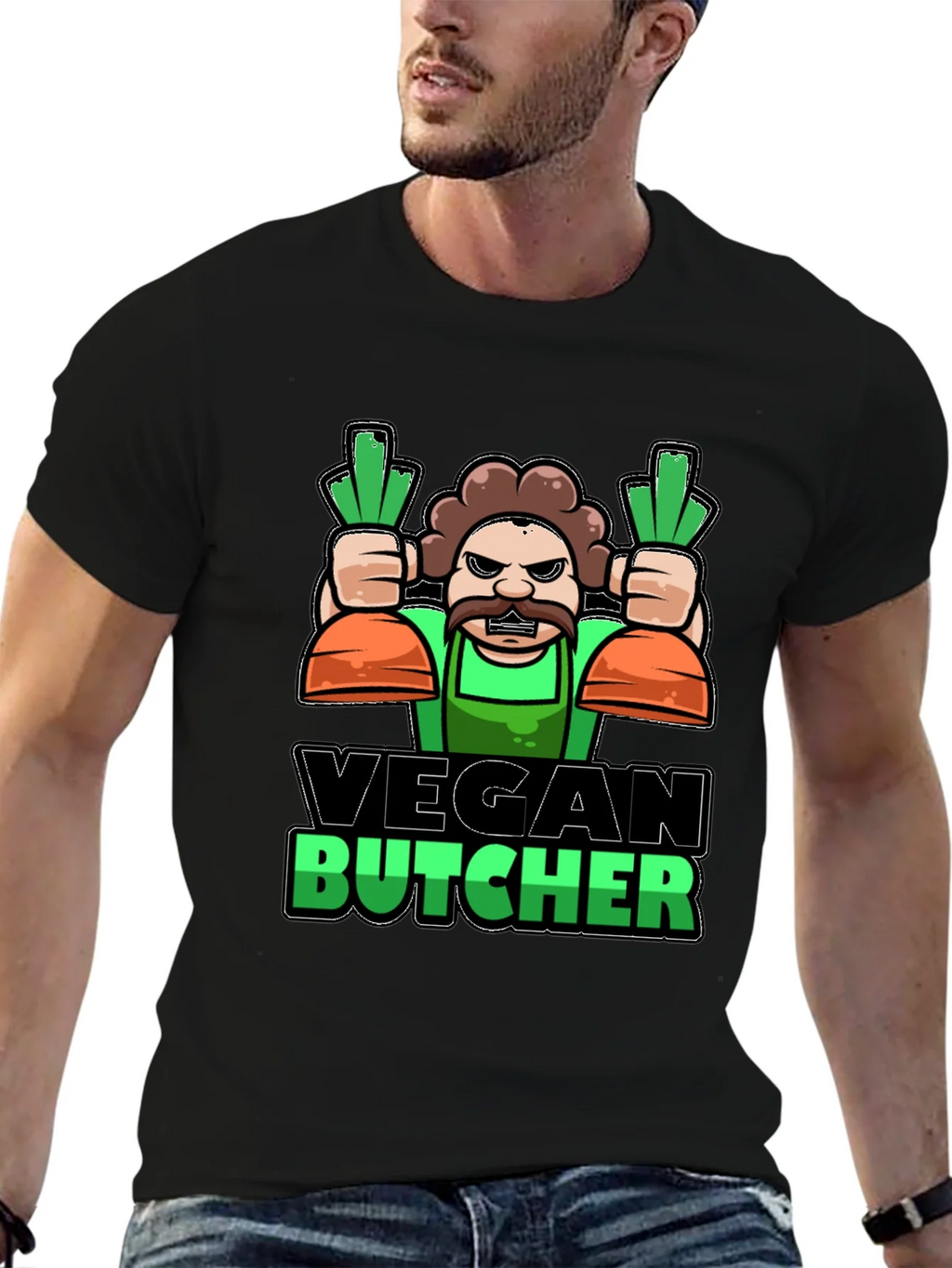 Vegan Butcher T-Shirt - Funny Graphic Tee product image 6