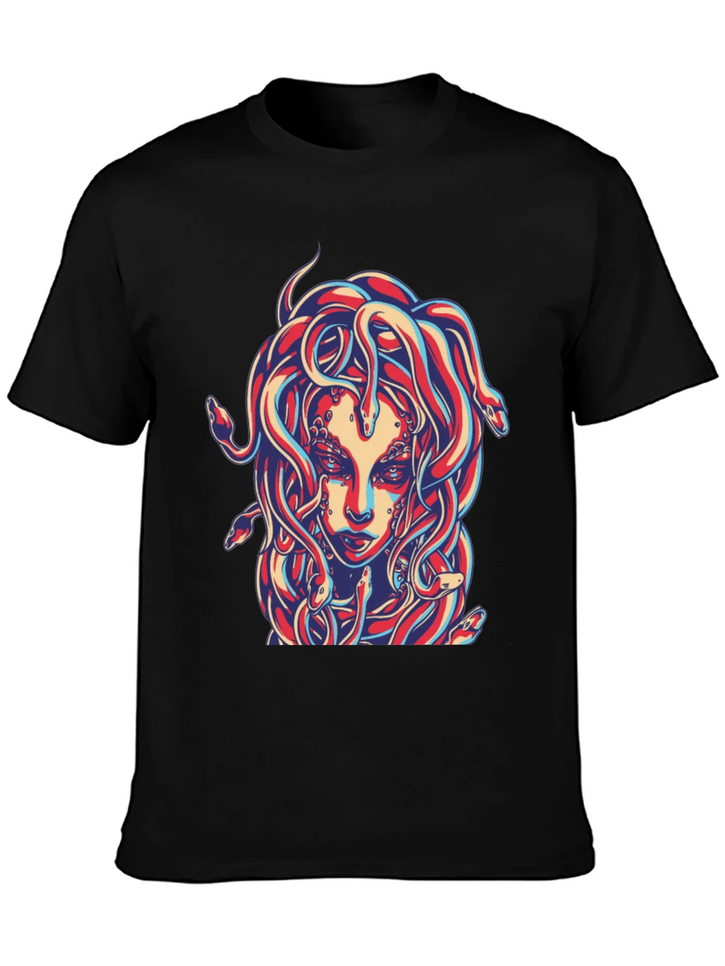 Medusa Graphic Print Black T-Shirt product image 2