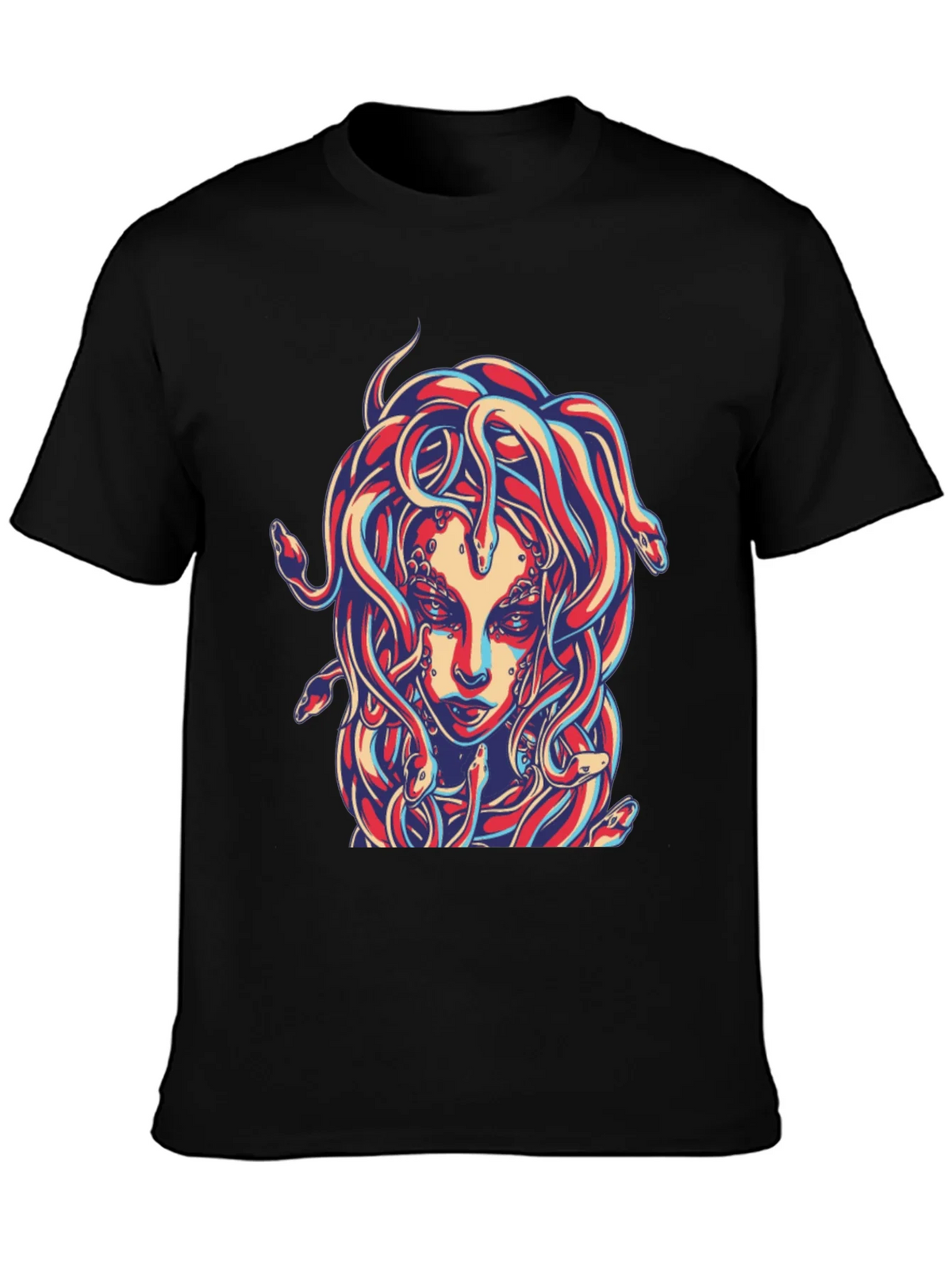 Medusa Graphic Print Black T-Shirt product image 2