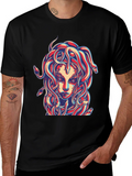 Medusa Graphic Print Black T-Shirt product image 1