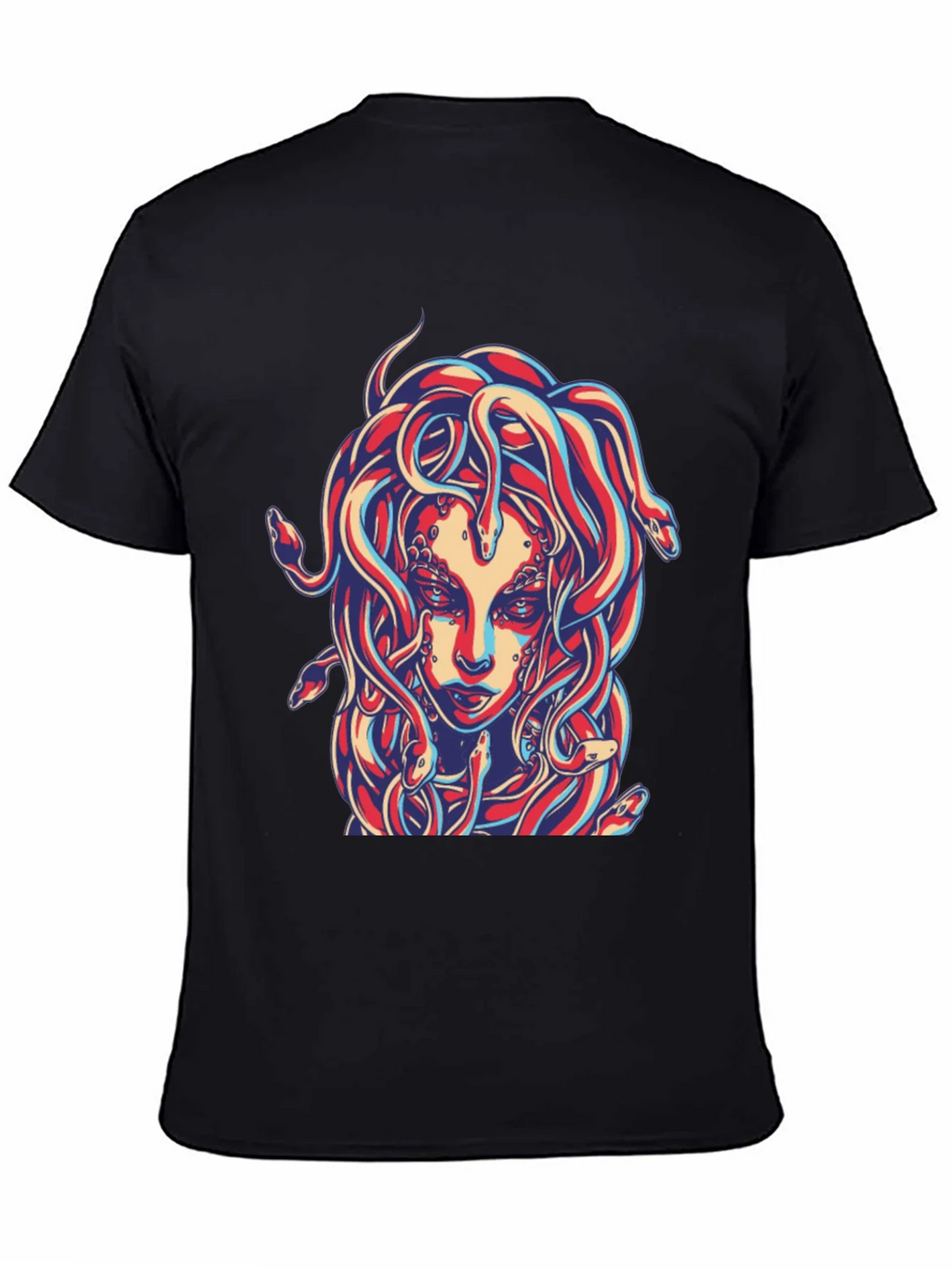 Medusa Graphic Print Black T-Shirt product image 3