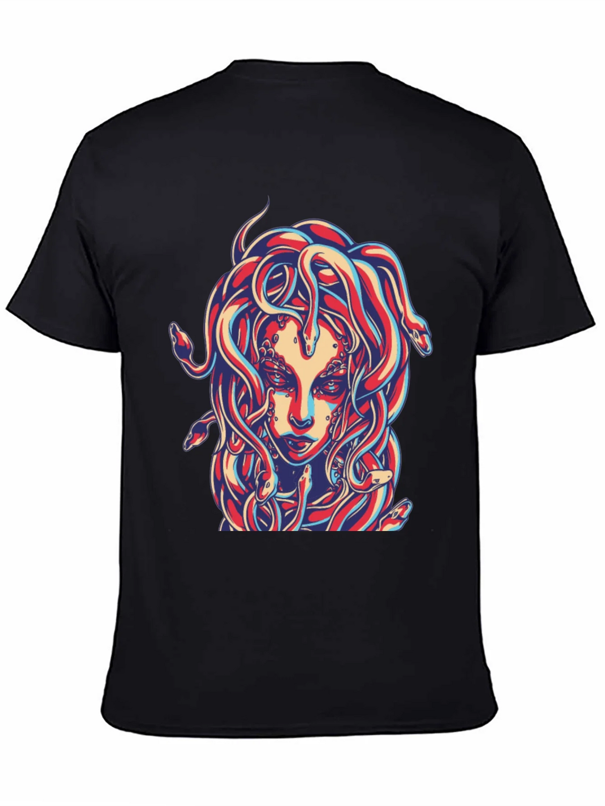 Medusa Graphic Print Black T-Shirt product image 3