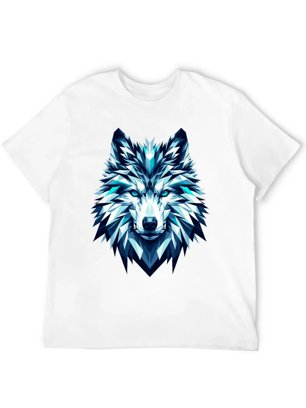 Geometric Wolf Graphic Tee - Modern Art T-Shirt product image 11