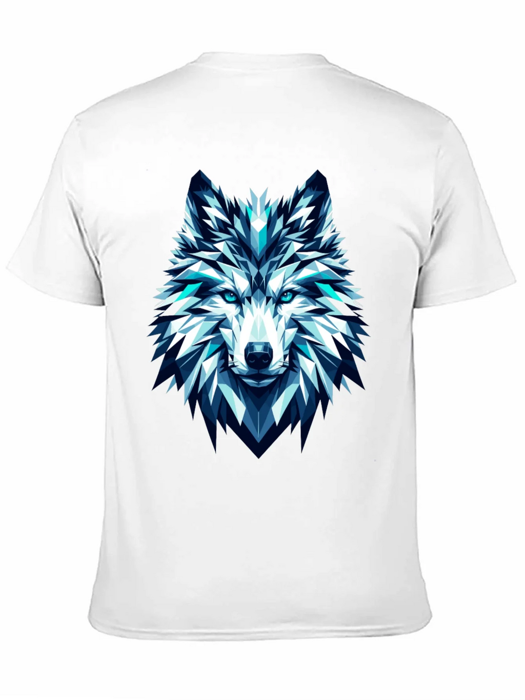 Geometric Wolf Graphic Tee - Modern Art T-Shirt product image 10