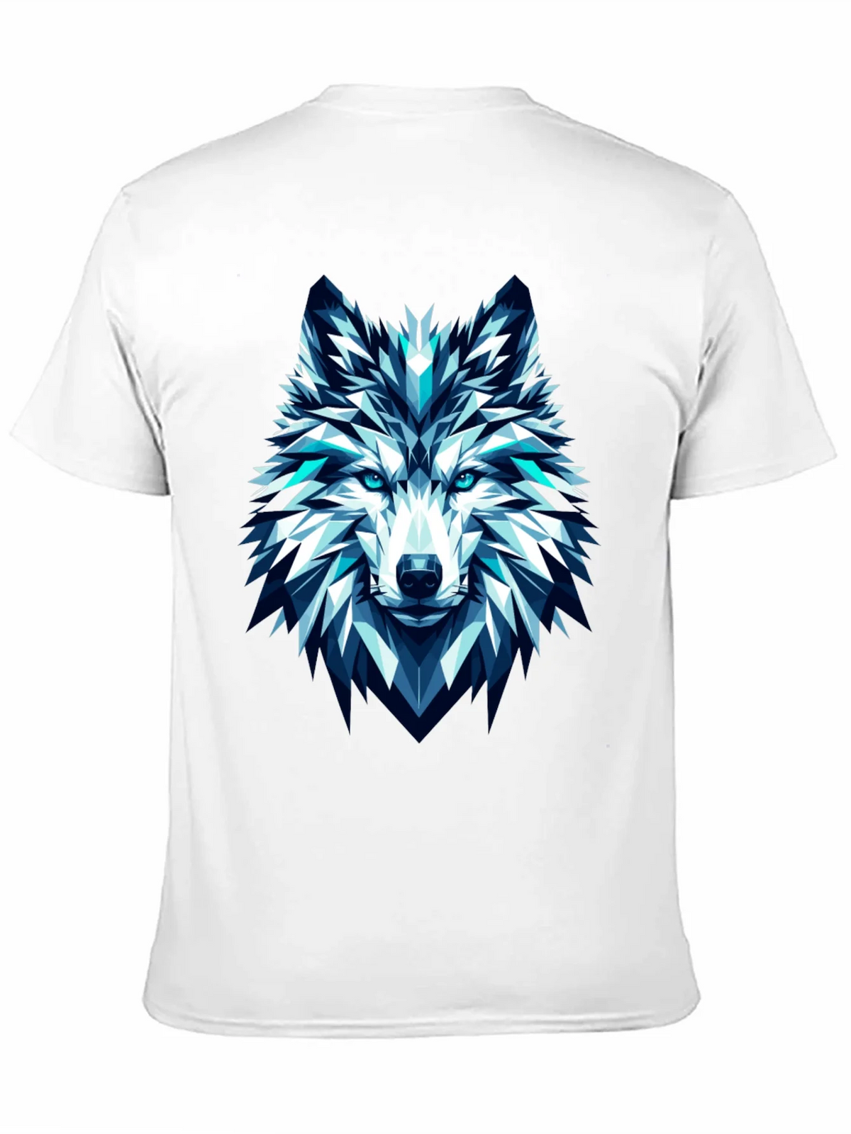 Geometric Wolf Graphic Tee - Modern Art T-Shirt product image 10