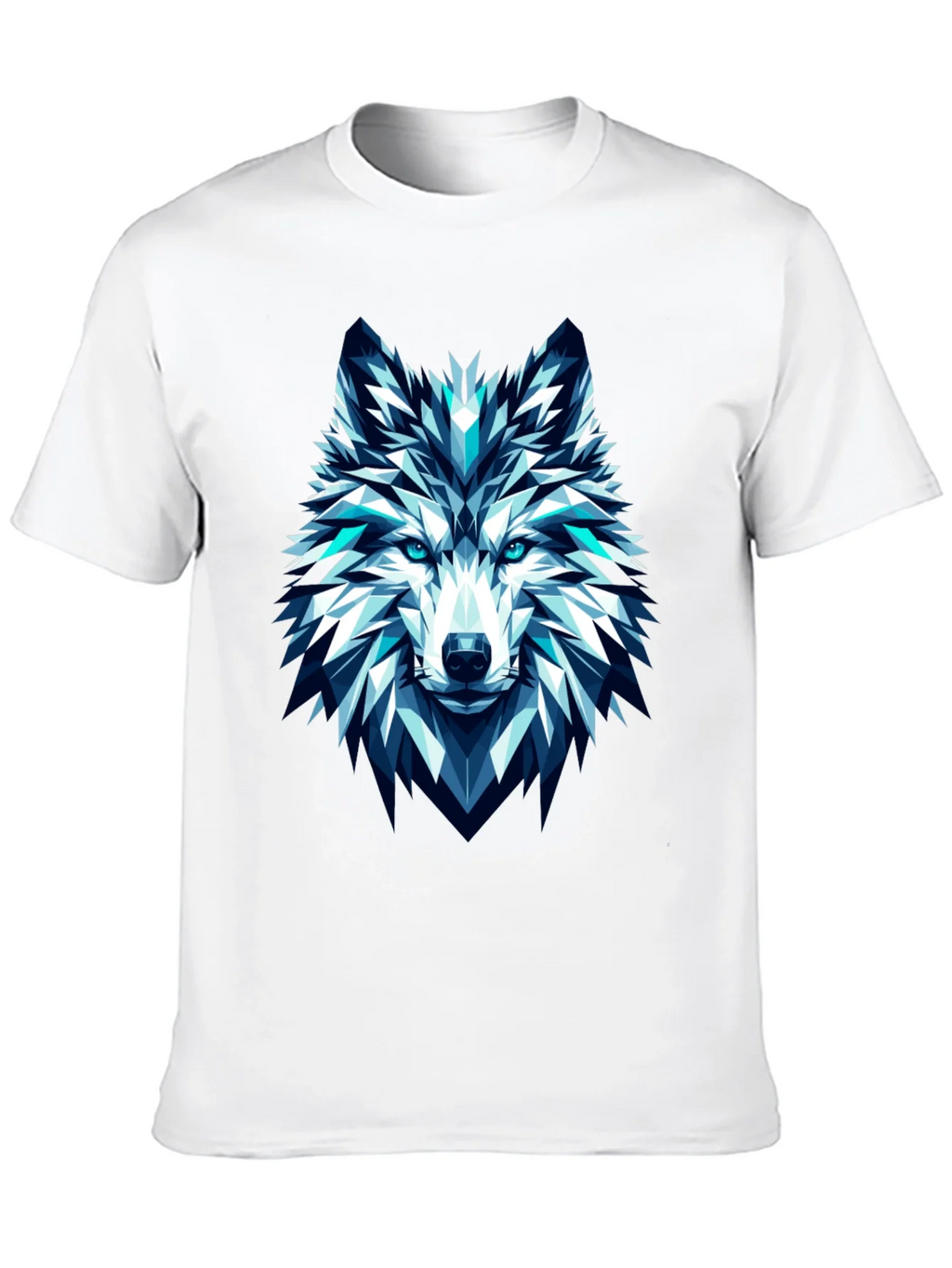 Geometric Wolf Graphic Tee - Modern Art T-Shirt product image 9