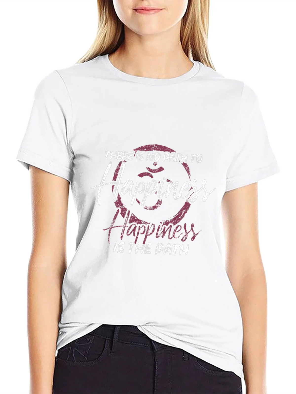 Happiness Path Graphic Tee - Black Casual Shirt product image 8