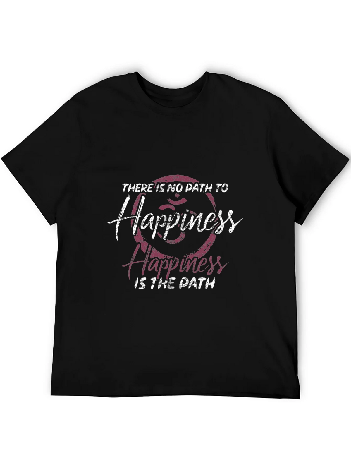 Happiness Path Graphic Tee - Black Casual Shirt product image 5