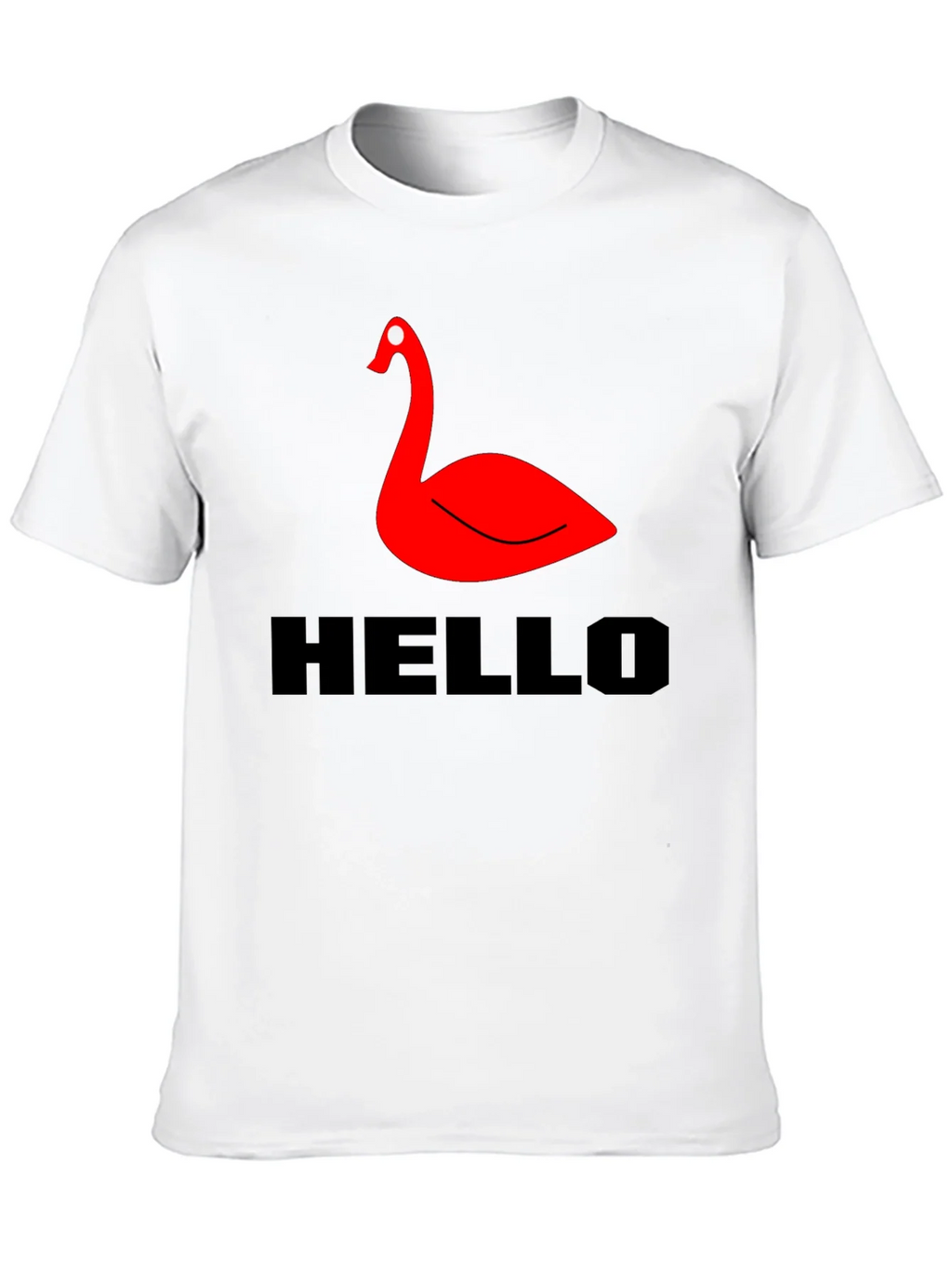Red Swan Graphic Tee - Black Casual T-Shirt product image 9