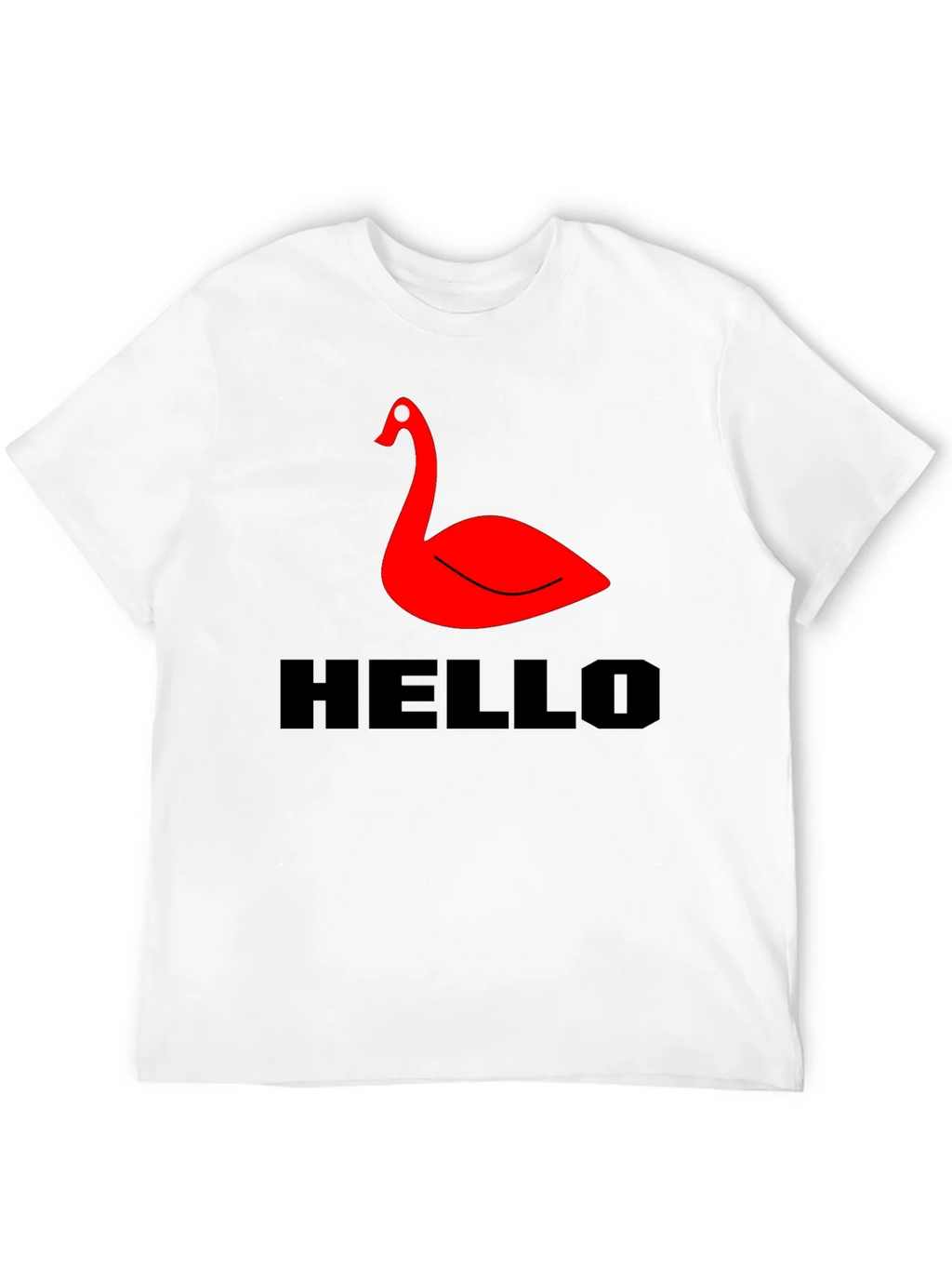 Red Swan Graphic Tee - Black Casual T-Shirt product image 11