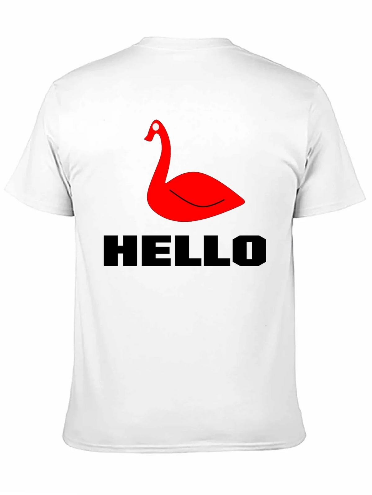 Red Swan Graphic Tee - Black Casual T-Shirt product image 10