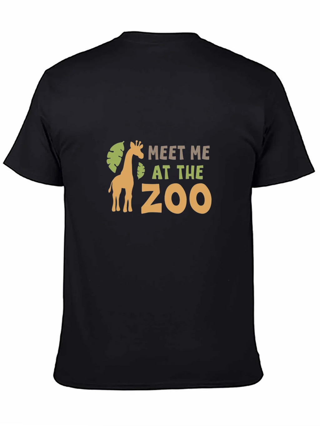 Meet Me at the Zoo Black Graphic T-Shirt product image 4