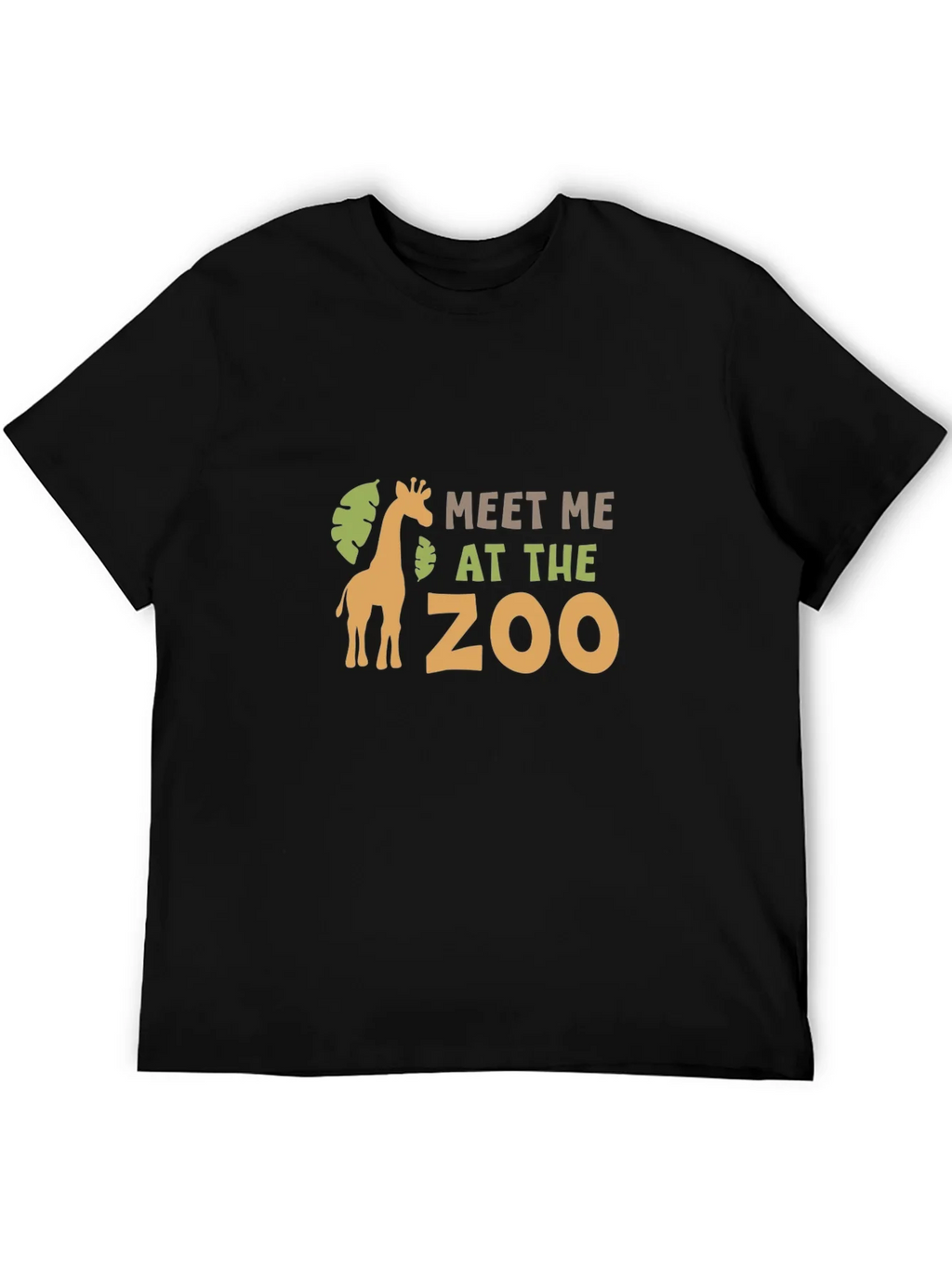 Meet Me at the Zoo Black Graphic T-Shirt product image 5