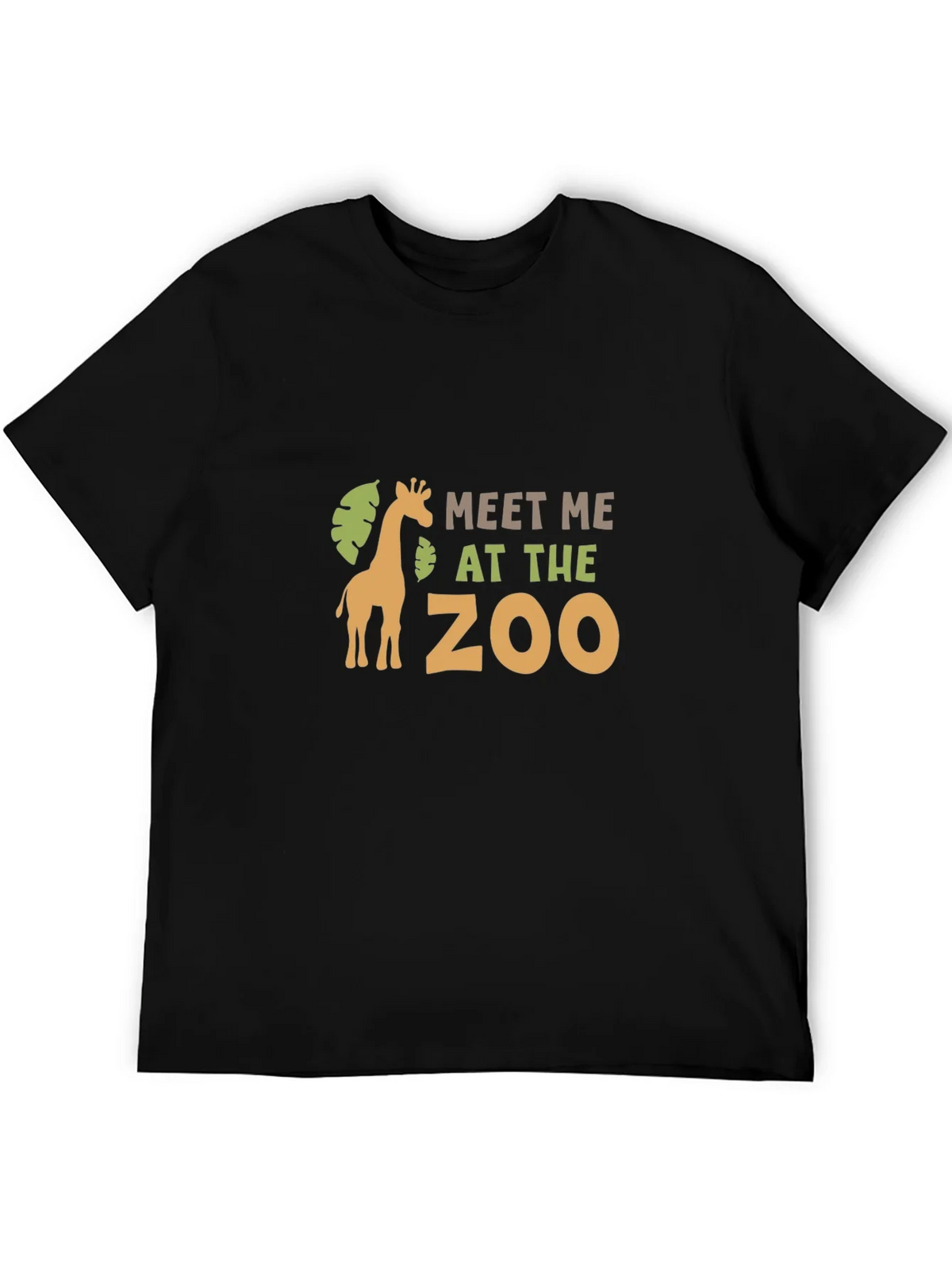 Meet Me at the Zoo Black Graphic T-Shirt product image 5