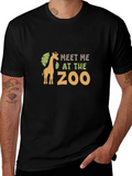Meet Me at the Zoo Black Graphic T-Shirt product image 1
