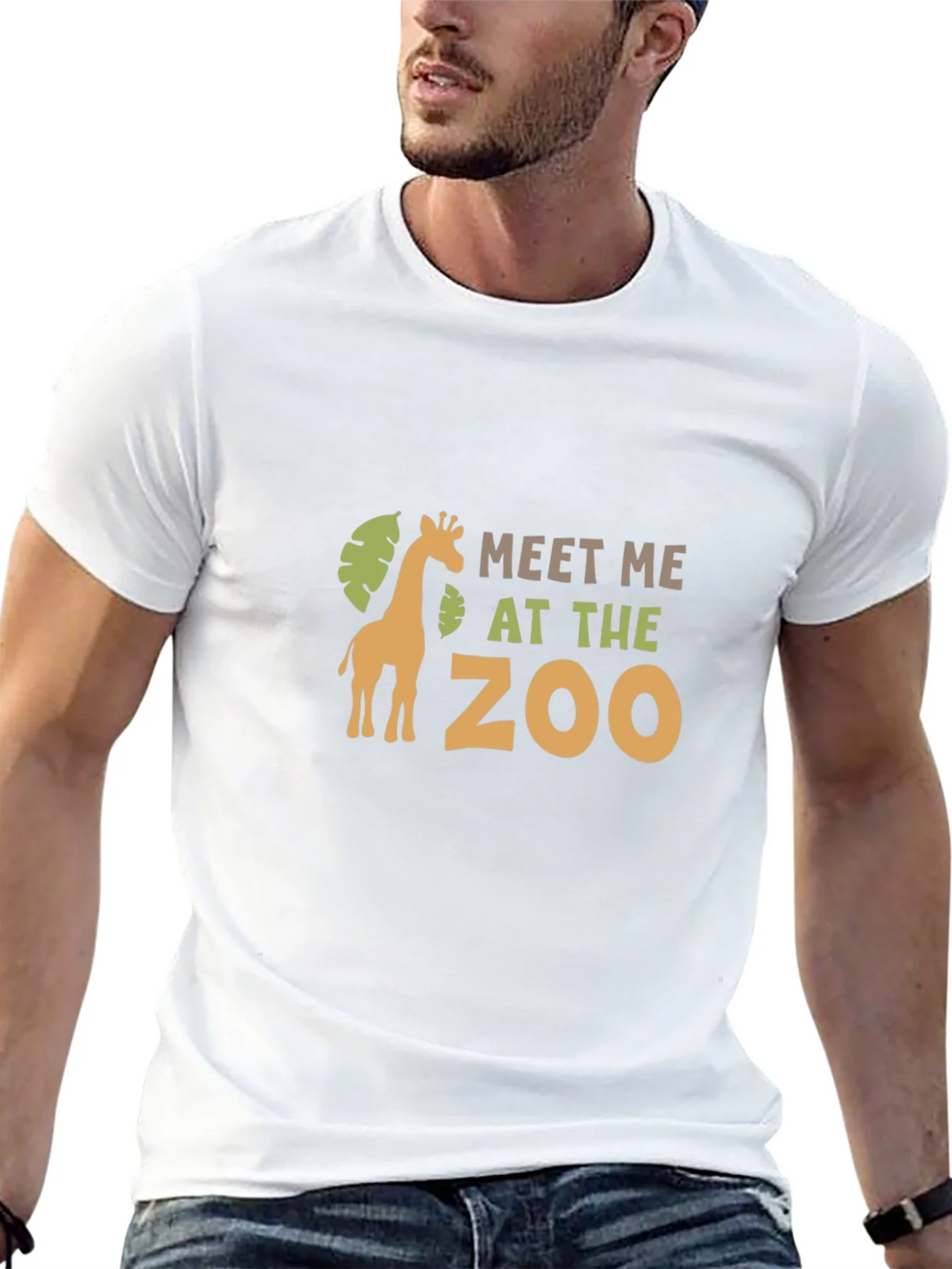Meet Me at the Zoo Black Graphic T-Shirt product image 12