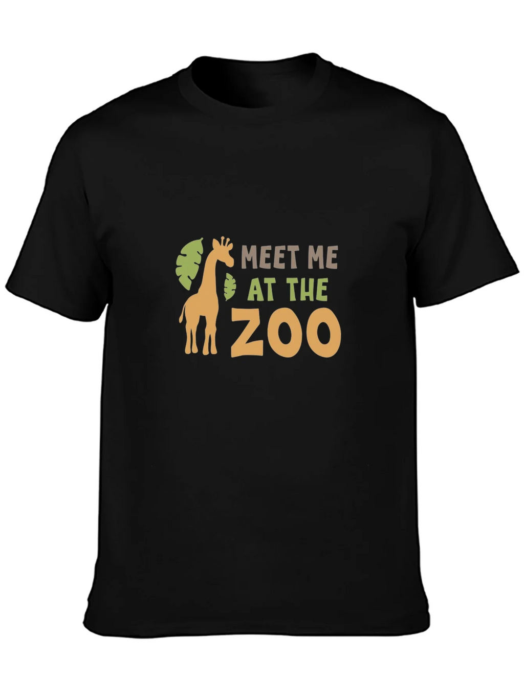 Meet Me at the Zoo Black Graphic T-Shirt product image 3