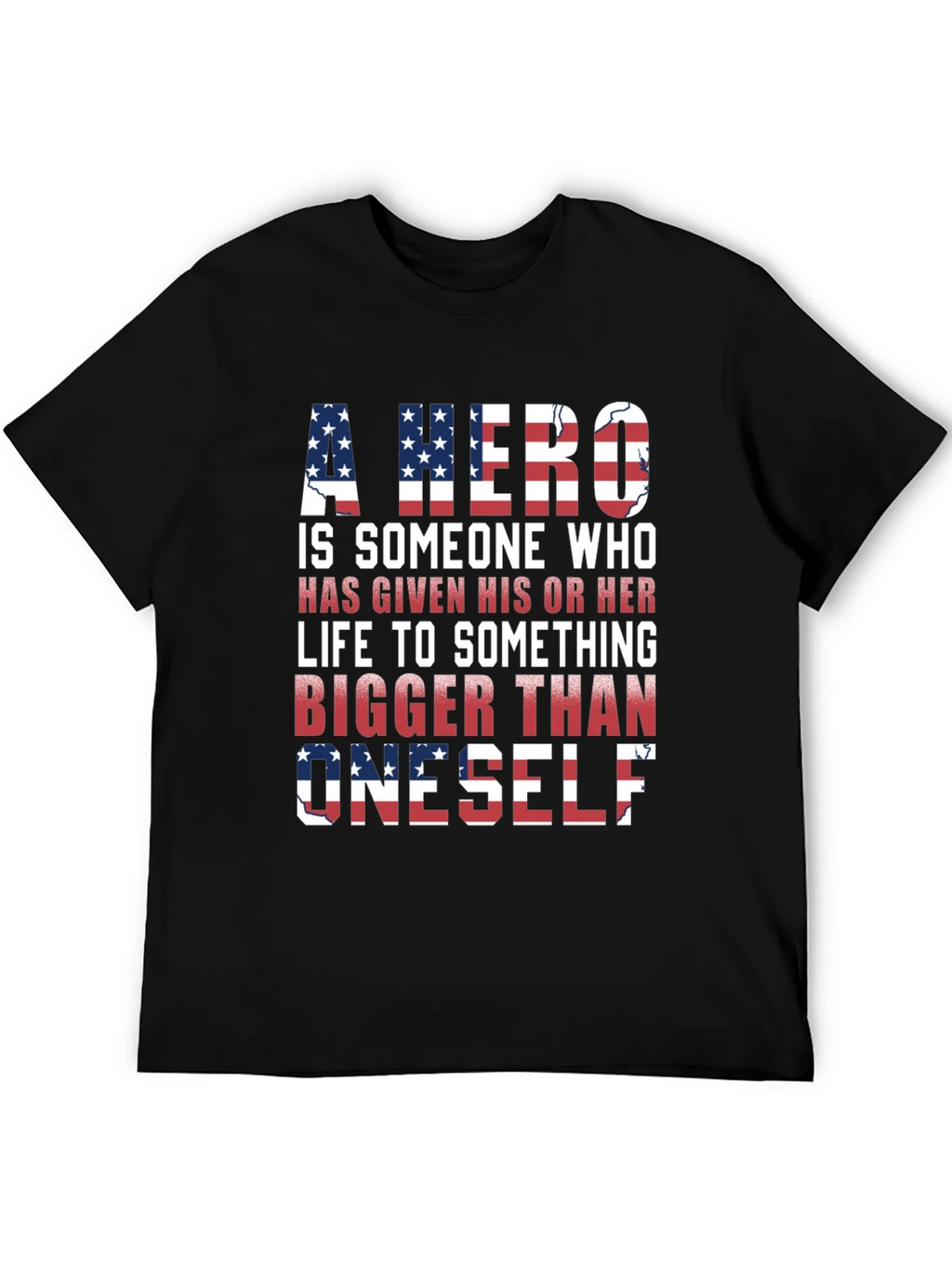 Patriotic Hero T-Shirt: American Flag Design product image 5