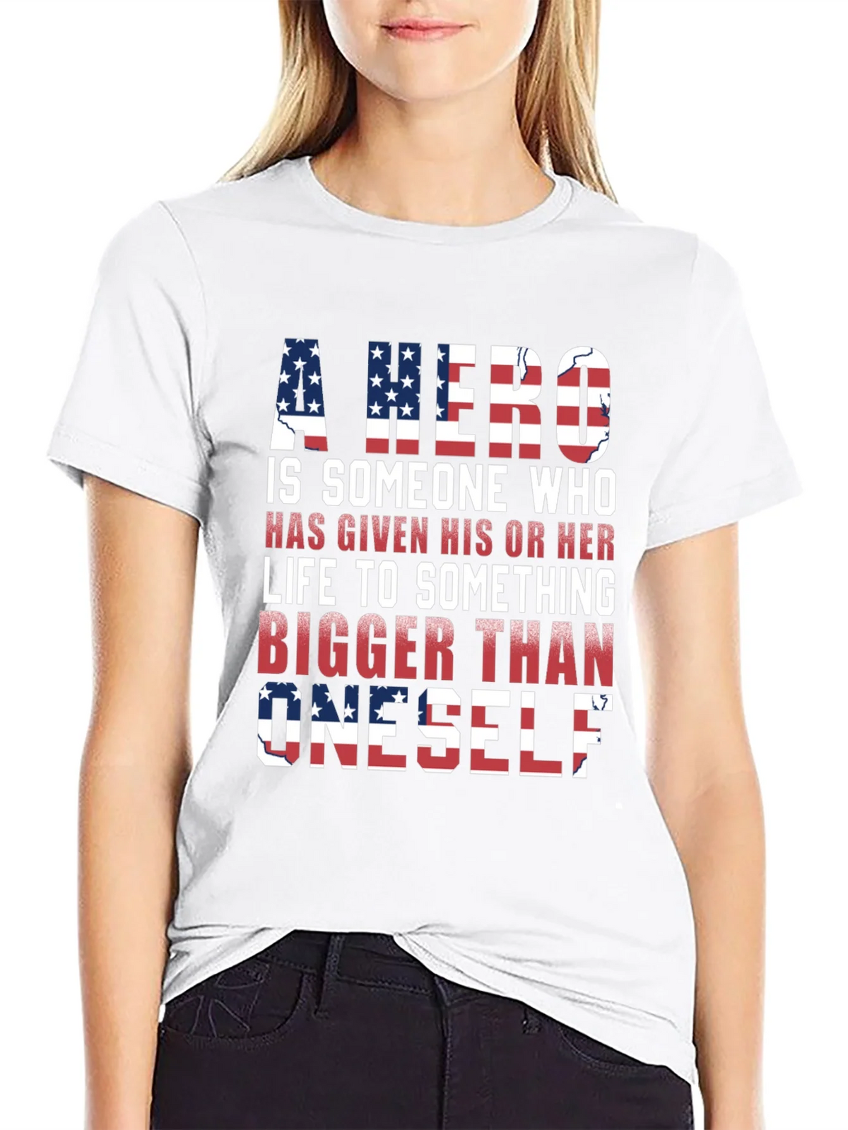 Patriotic Hero T-Shirt: American Flag Design product image 8