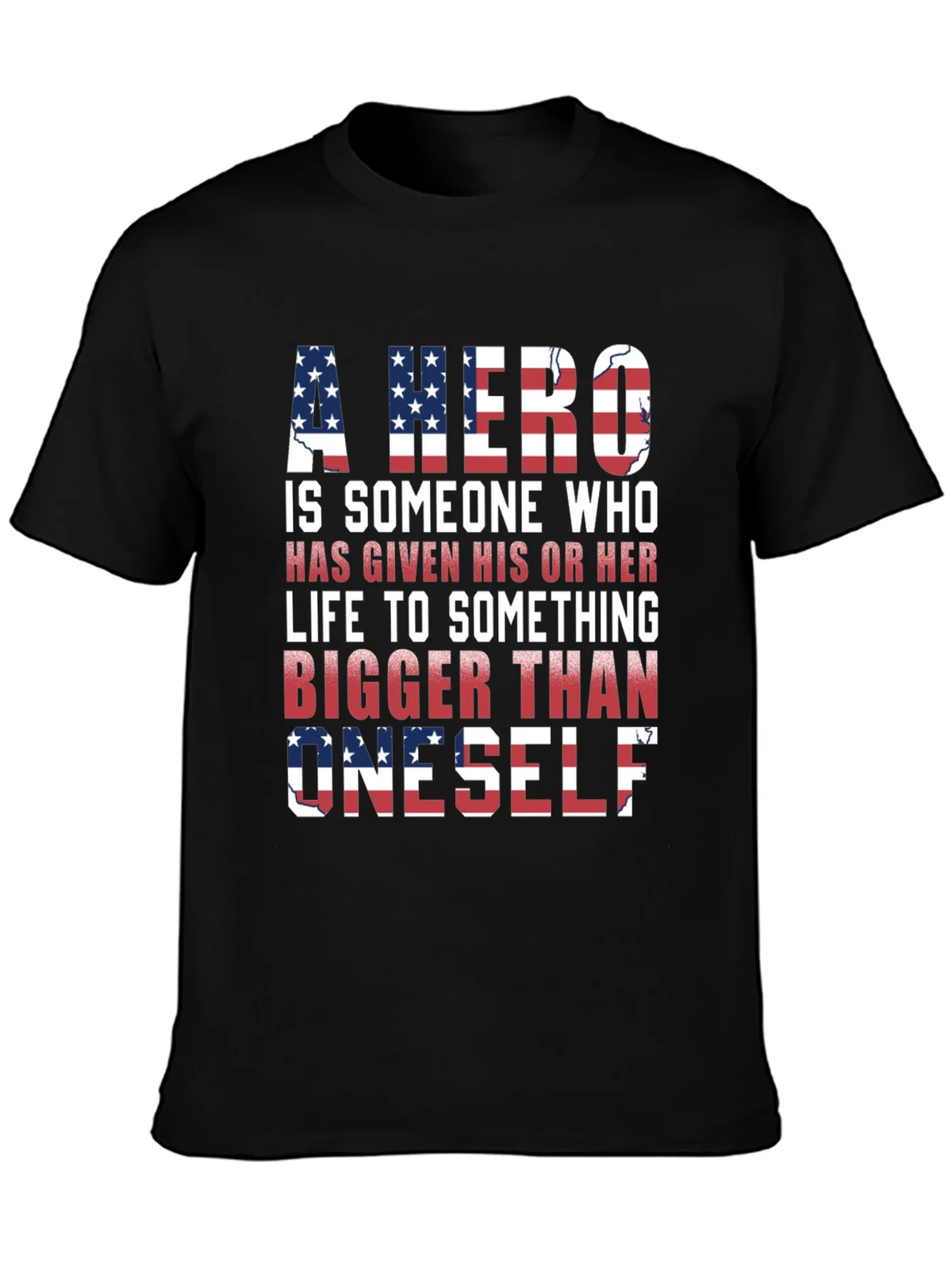 Patriotic Hero T-Shirt: American Flag Design product image 3