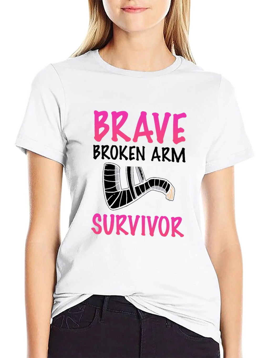 Brave Broken Arm Survivor T-Shirt product image 6