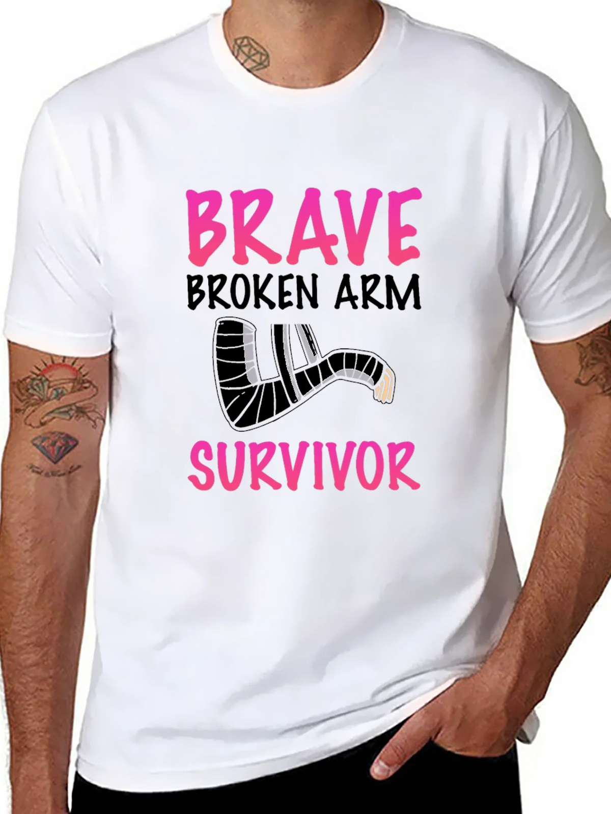 Brave Broken Arm Survivor T-Shirt product image 5