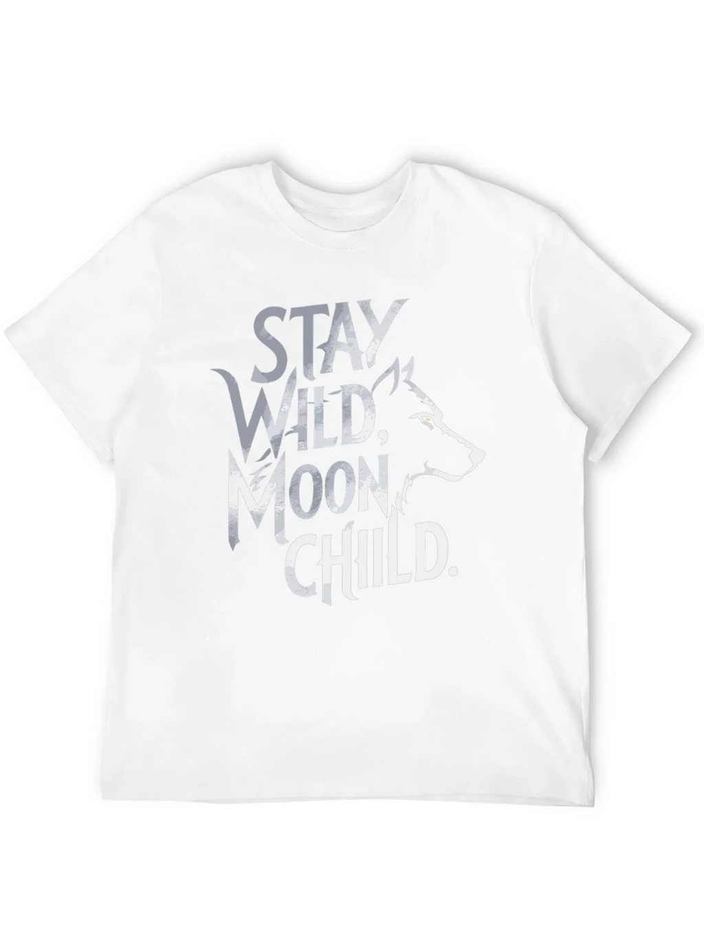 Stay Wild Moon Child T-Shirt - Black Wolf Design product image 11