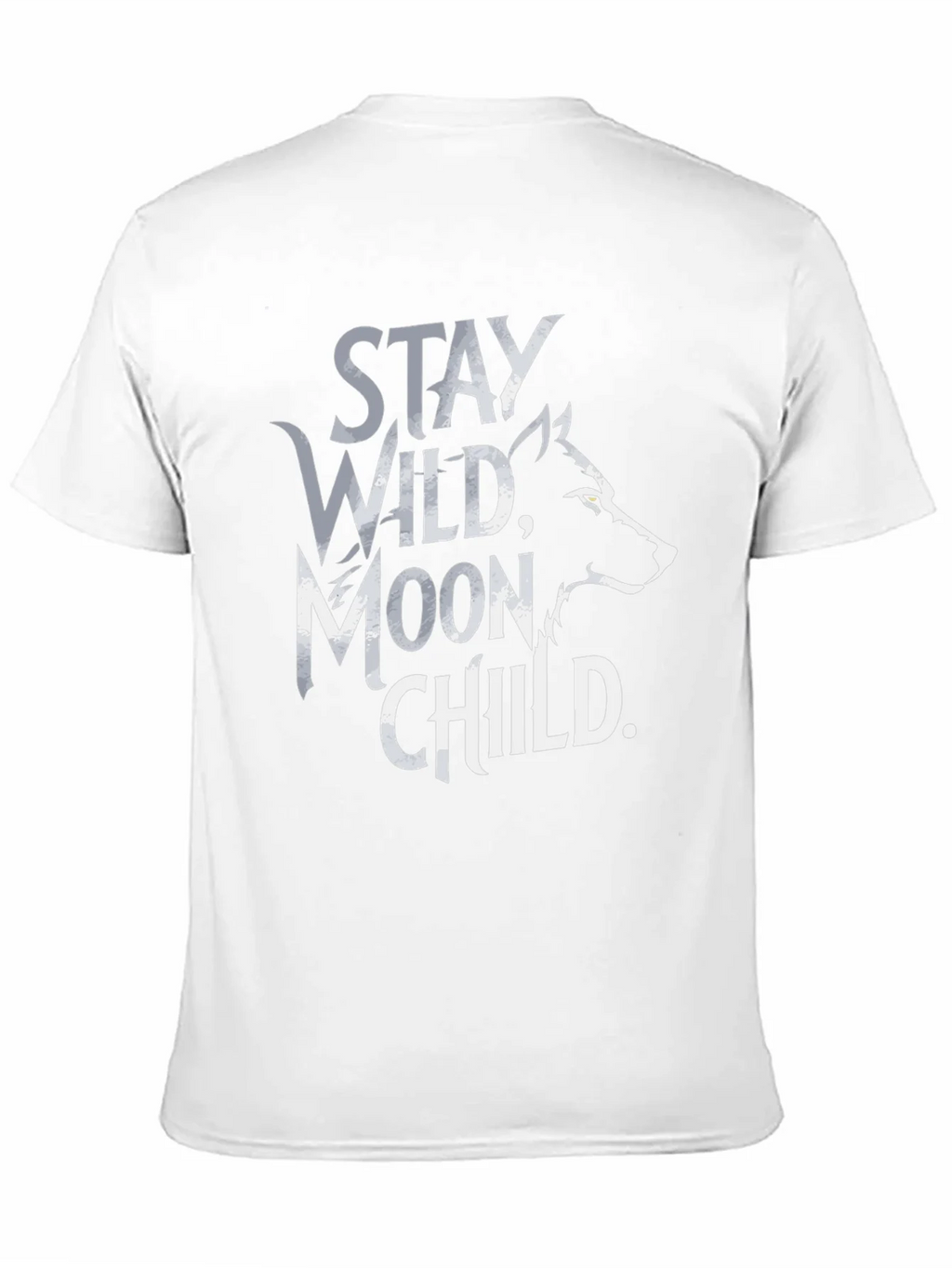 Stay Wild Moon Child T-Shirt - Black Wolf Design product image 10