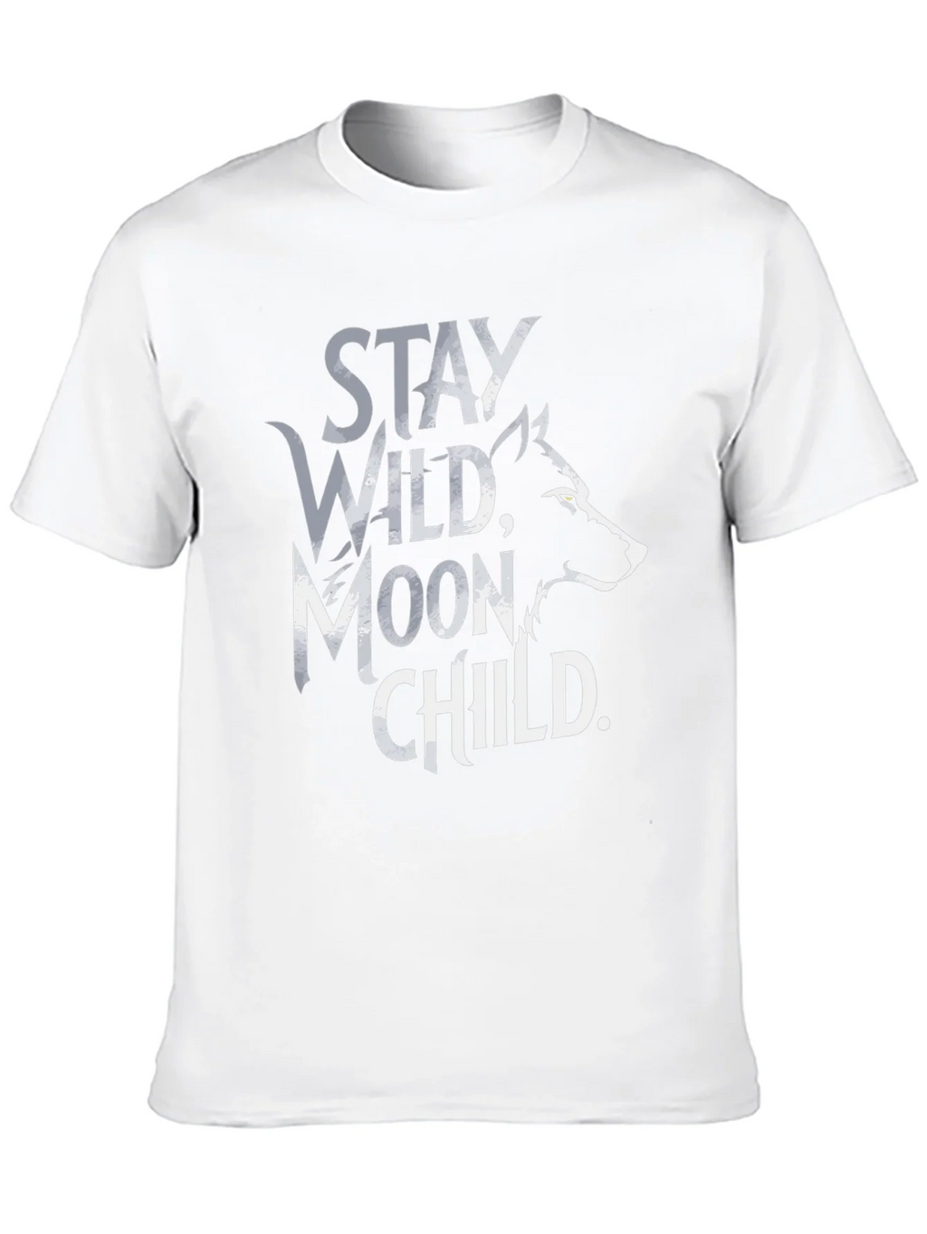 Stay Wild Moon Child T-Shirt - Black Wolf Design product image 9