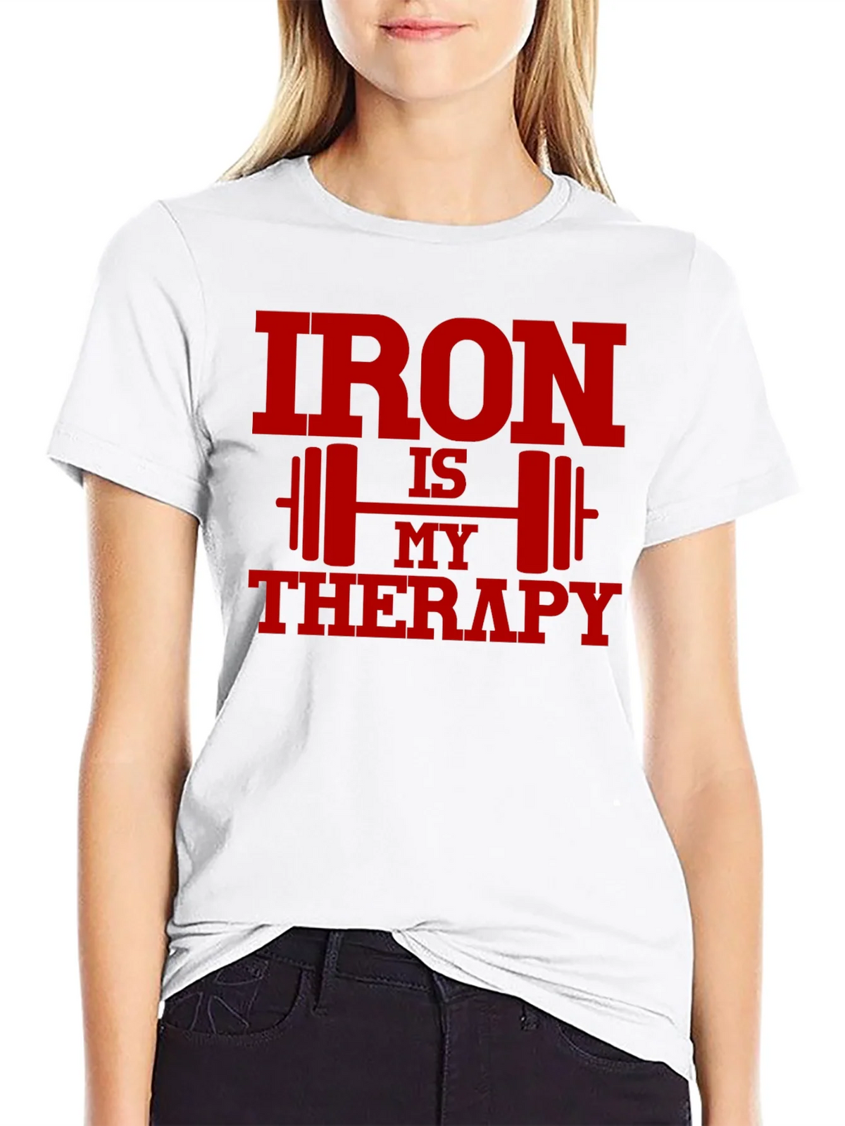 Iron Is My Therapy Graphic Tee - Gym Workout Shirt product image 5