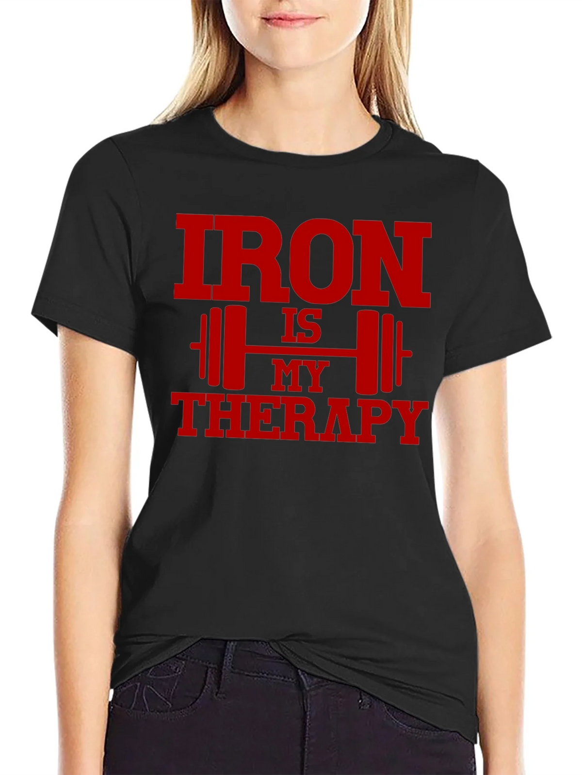 Iron Is My Therapy Graphic Tee - Gym Workout Shirt product image 2