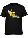 Floral Graphic Tee - Mens Black T-Shirt product image 1