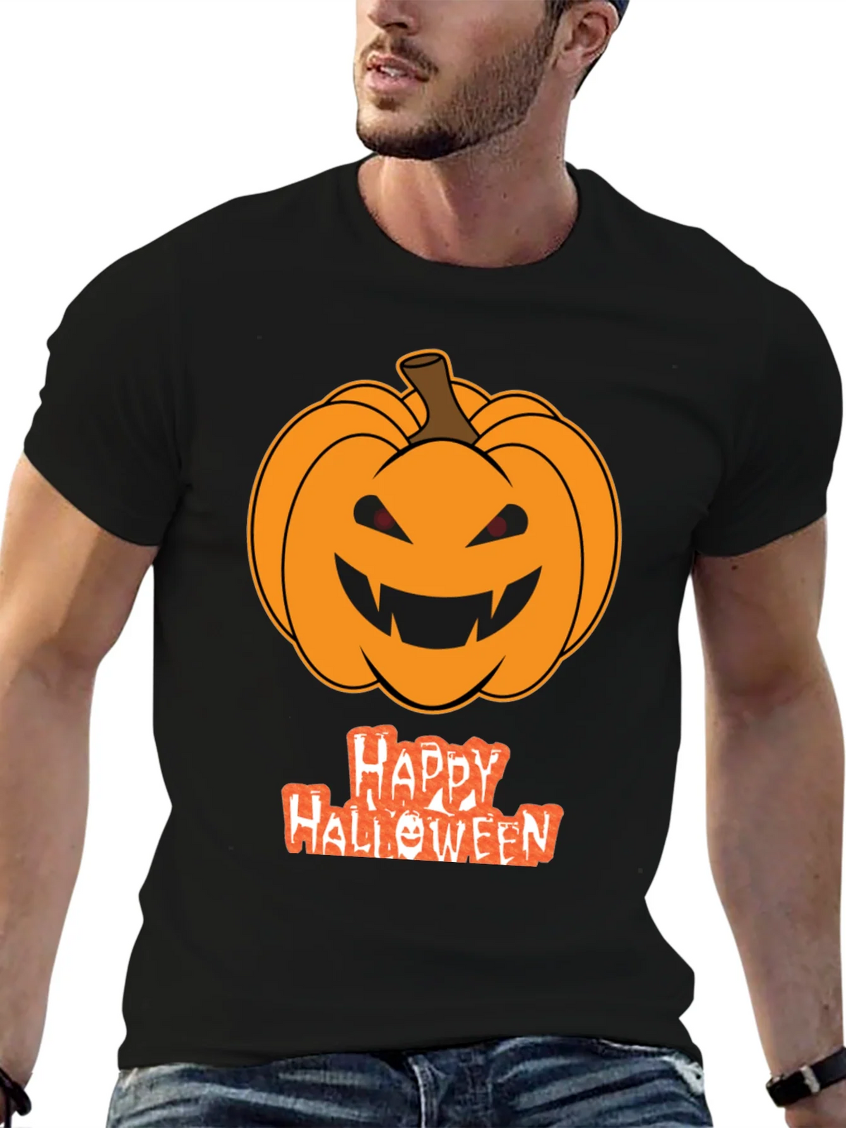 Halloween Pumpkin T-Shirt - Spooky Season Tee product image 3