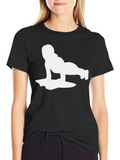 Yoga Pose Graphic T-Shirt - Black product image 1