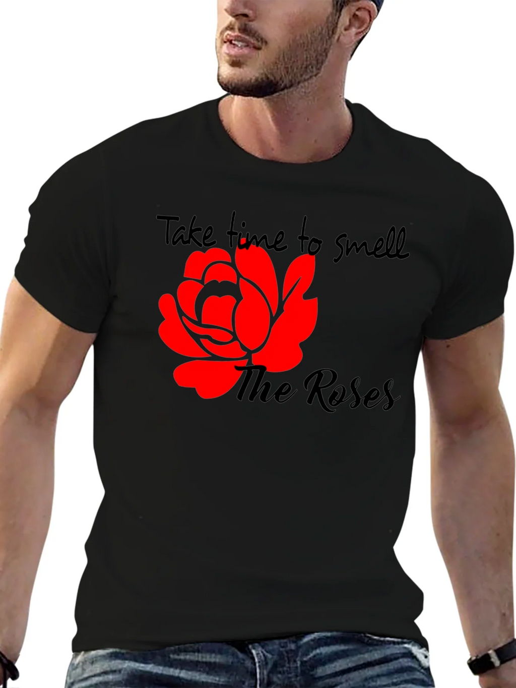 Black Take Time To Smell The Roses T-Shirt product image 6