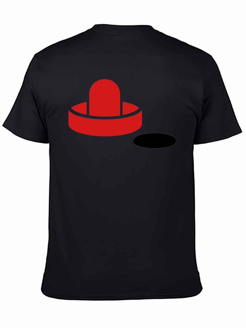 Air Hockey Puck Graphic Tee - Black T-Shirt product image 2