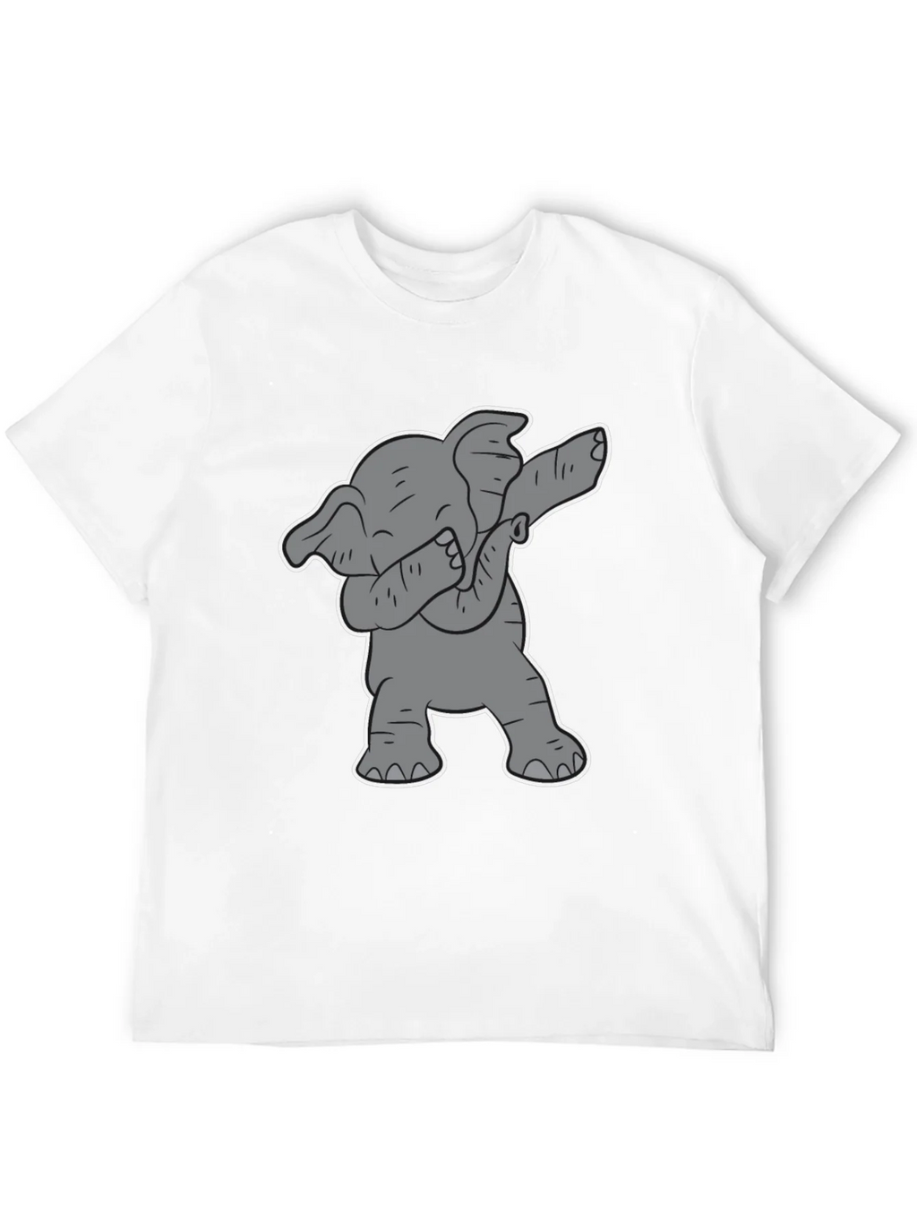 Dabbing Elephant Graphic Tee - Black Cotton Shirt product image 11