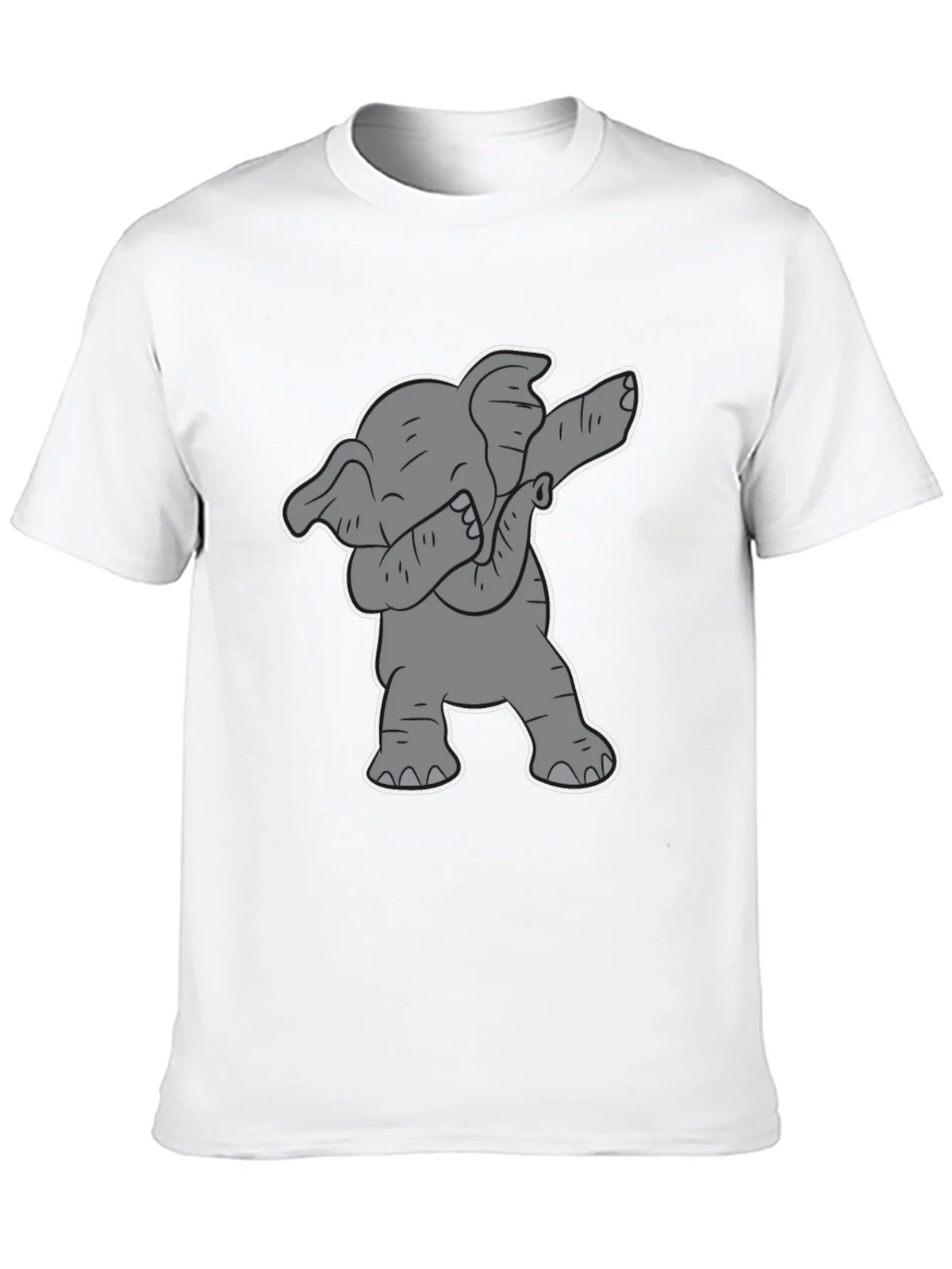Dabbing Elephant Graphic Tee - Black Cotton Shirt product image 9