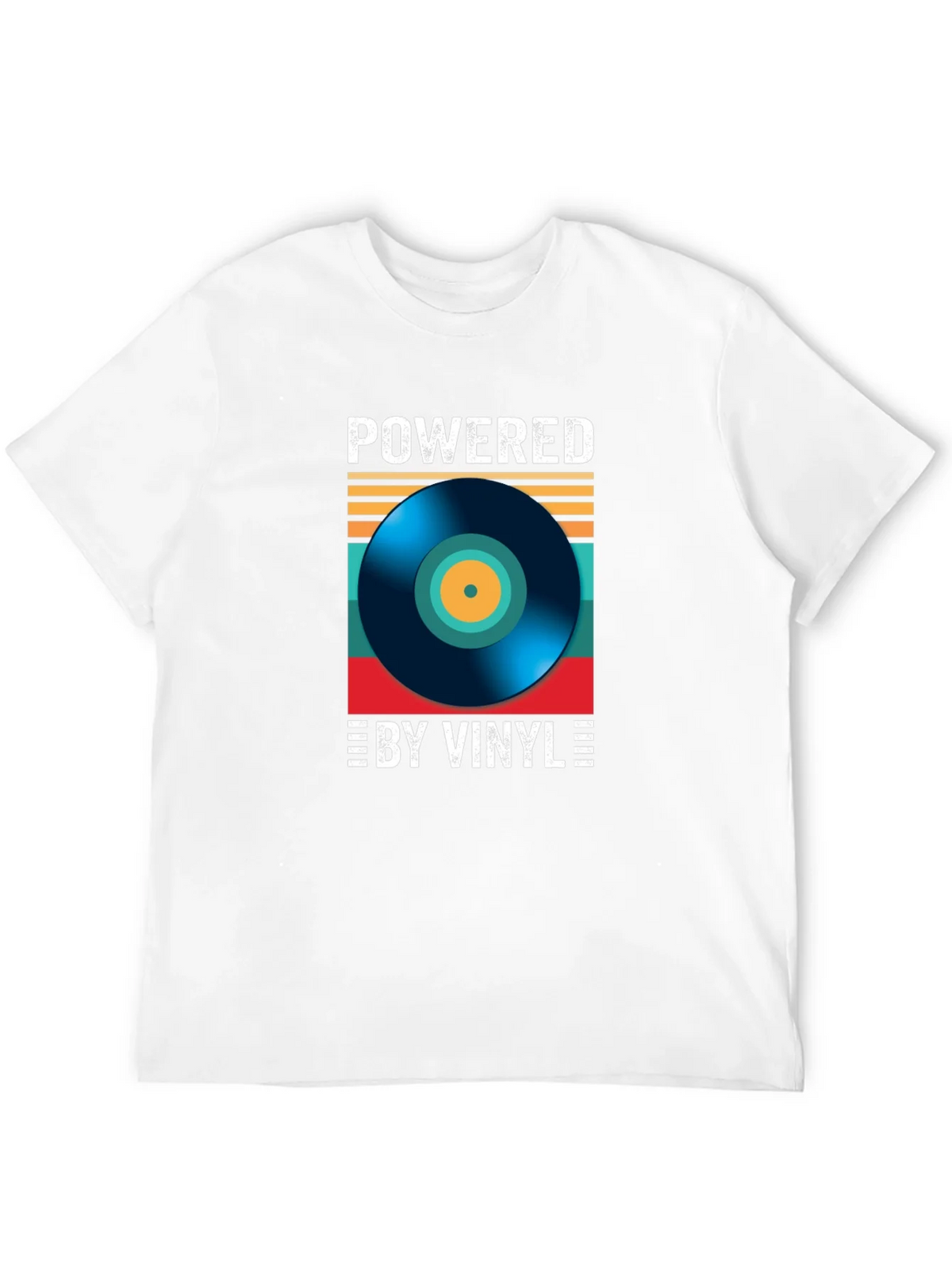 Powered By Vinyl T-Shirt: Retro Record Player Design product image 5