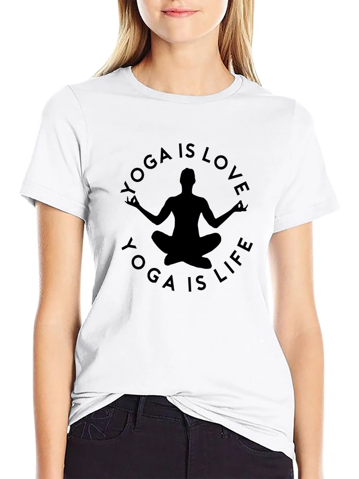 Yoga is Love is Life Graphic Tee product image 8