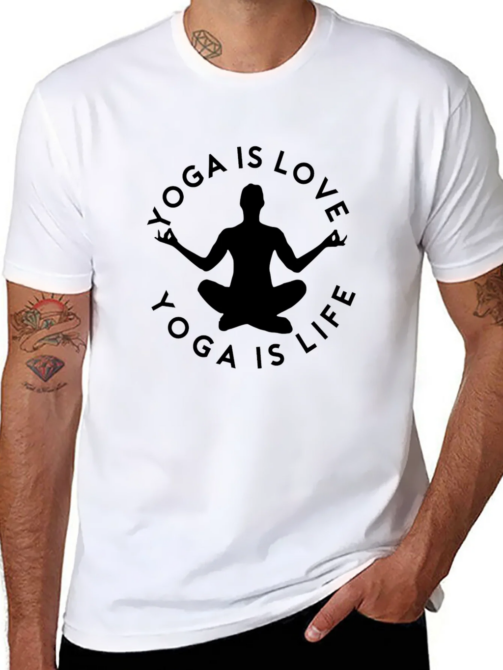 Yoga is Love is Life Graphic Tee product image 7