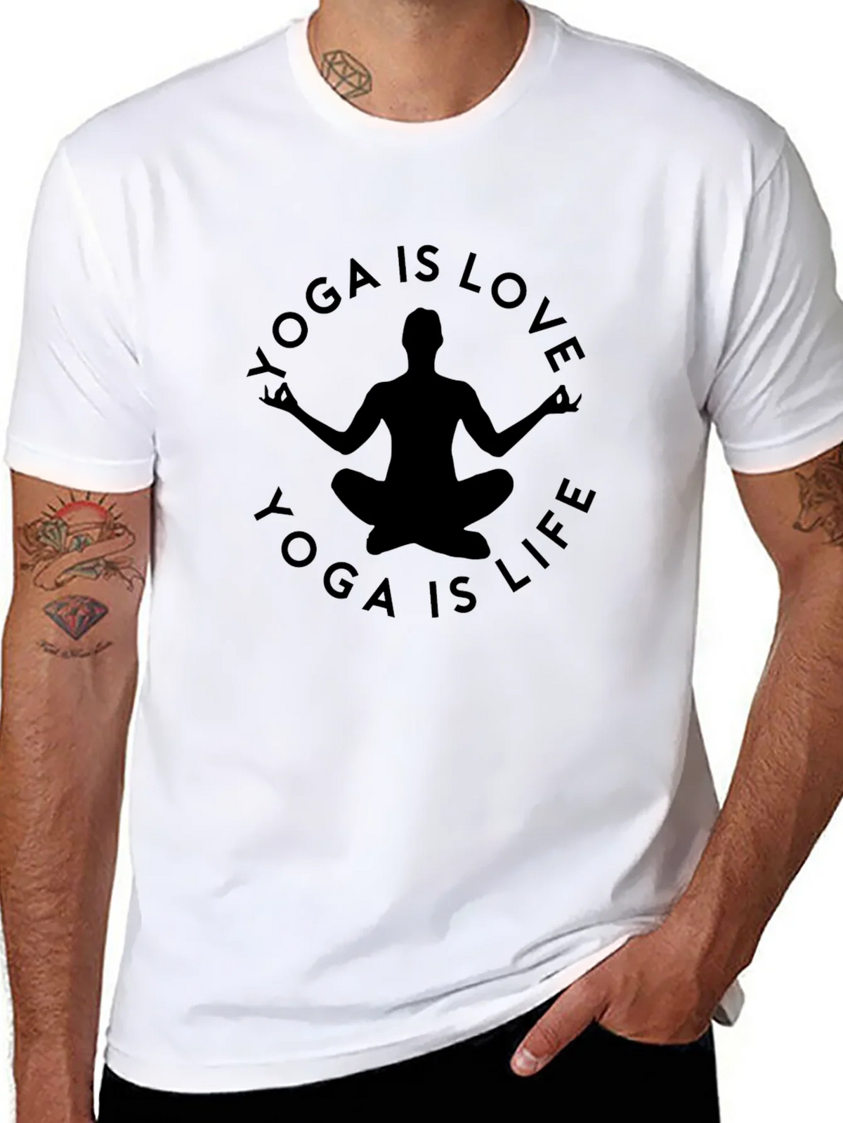 Yoga is Love is Life Graphic Tee product image 7