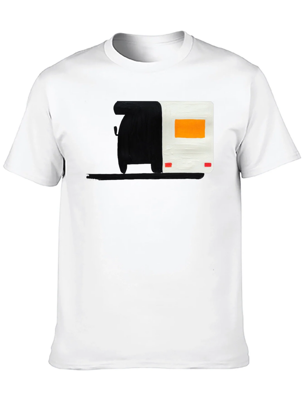 Abstract Camper Graphic Tee - Black Cotton Blend product image 9