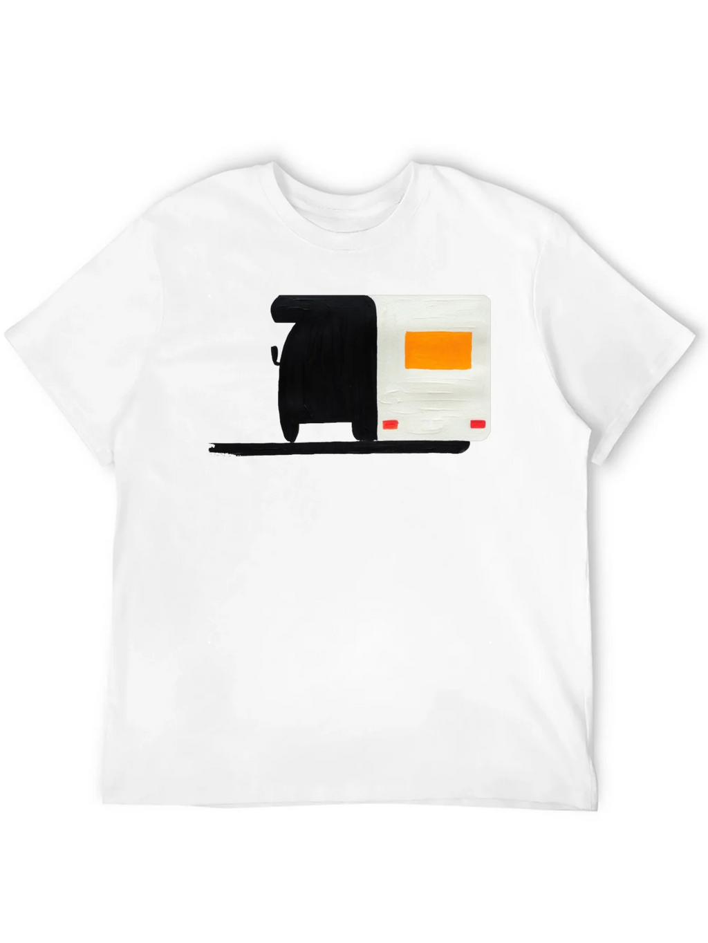 Abstract Camper Graphic Tee - Black Cotton Blend product image 11