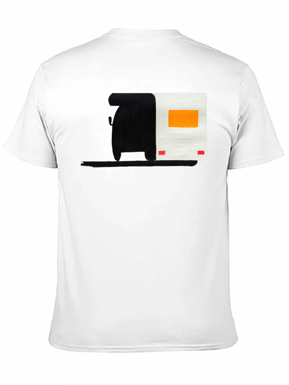 Abstract Camper Graphic Tee - Black Cotton Blend product image 10