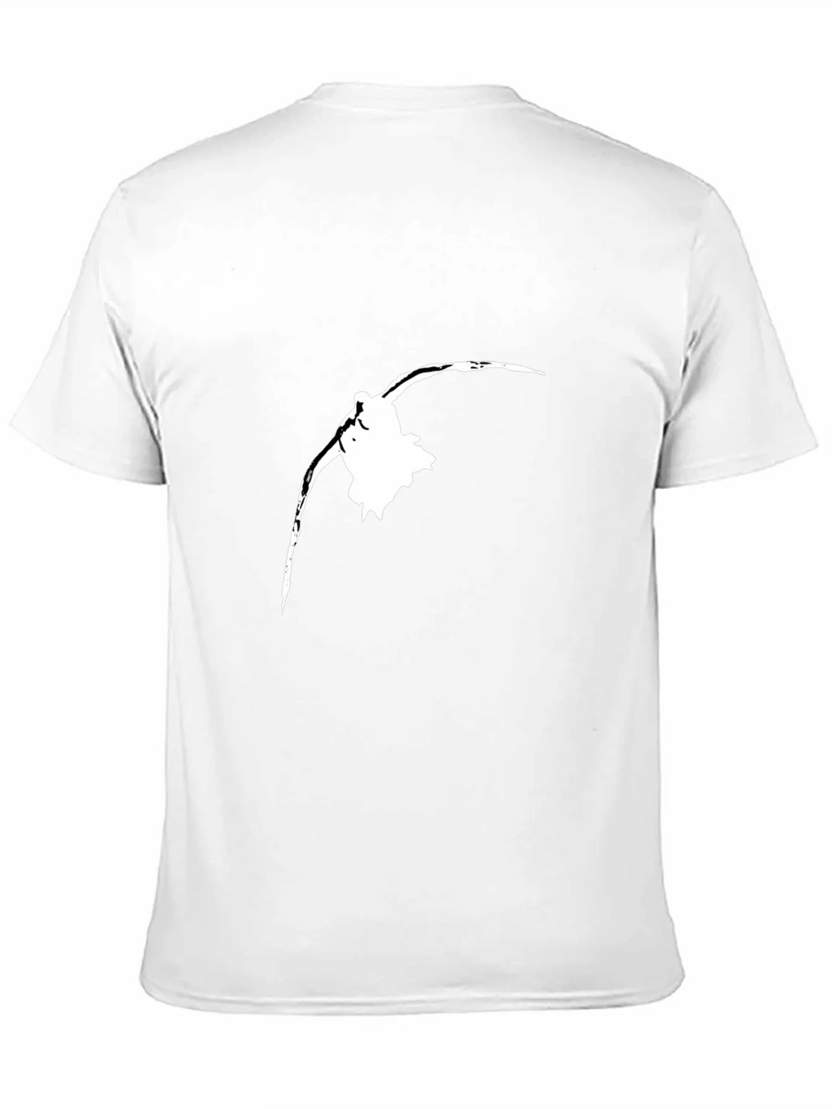 Black T-Shirt with White Bird Silhouette product image 5