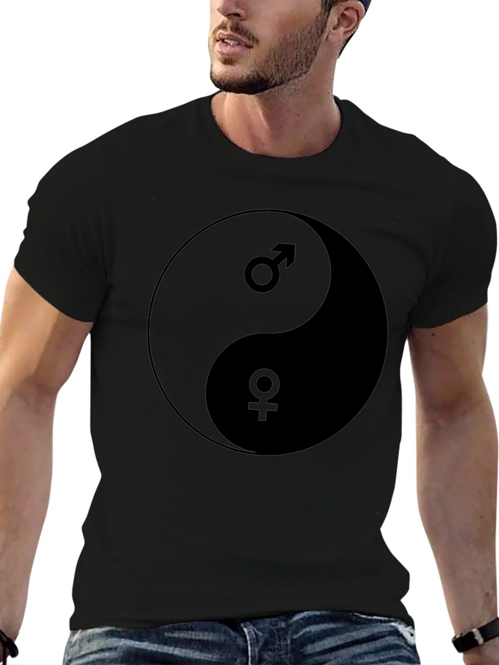 Yin Yang Male Female Symbol T-Shirt - Balance & Harmony Tee product image 4